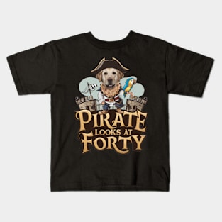 Labrador Retriever looks at forty Kids T-Shirt